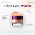 Dr.Melaxin Cemenrete Calcium Dark Spot Eye Cream Infographic | Sleekshop Dr.Melaxin Cemenrete Calcium Dark Spot Eye Cream infographic showing niacinamide and tranexamic acid to fade dark spots, 10,000ppm Rebornic calcium complex with hydrolyzed elastin to firm and lift, alcohol-free and fragrance-free
